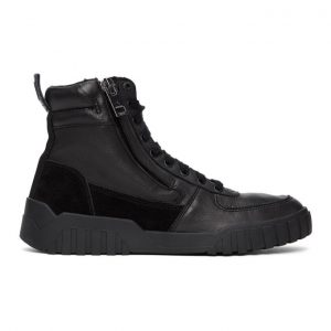 Diesel Black S-RUA Mid Sneakers (Y02003PR131)