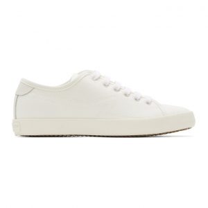 rag and bone White Canvas Court Sneakers (WFF20SF041LH41-WHT)