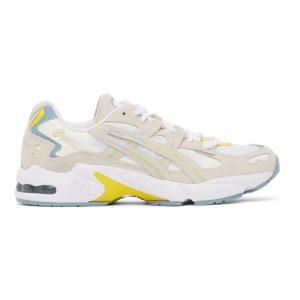 Asics White and Grey Gel-Kayano 5 OG Sneakers (1021A479)