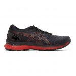 Asics Black and Red Gel-Nimbus 22 Sneakers (1011A680)