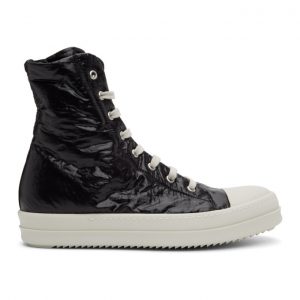Rick Owens Drkshdw Black Performa Capped Toe High-Top Sneakers (DU20F1800 PLP)