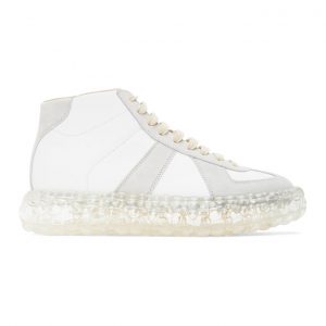 Maison Margiela White Caviar High-Top Sneakers (S57WS0357 P1895)