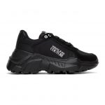 Versace Jeans Couture Black Institutional Logo Sneakers (EE0VZASC1 E71619)