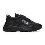 Versace Jeans Couture Black Logo Low-Top Sneakers (EE0YZASC1 E71606)