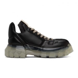 Rick Owens Black Maximal Tractor Sneakers (RU20F3887 LNW)