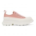Alexander McQueen Pink Tread Slick Platform Low Sneakers (611705W4LR1)