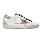 Golden Goose White Glitter Snakeskin Superstar Sneakers (F37WS590.R56)