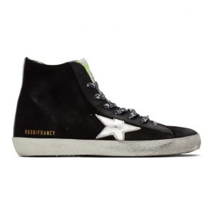 Golden Goose Black Suede Francy Sneakers (GMF00113.F000372.9018)