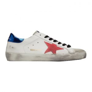 Golden Goose White and Pink Superstar Sneakers (GMF00101.F000356.8032)