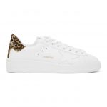 Golden Goose White Leopard Purestar Sneakers (GMF00124.F000310.1026)