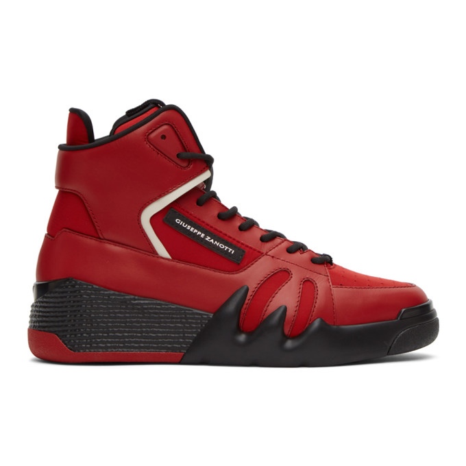 Giuseppe Zanotti Red Jupiter Talon High-Top Sneakers (RM00057-85511)