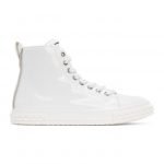 Giuseppe Zanotti White Patent Blabber Sneakers (RU00013-X0759)
