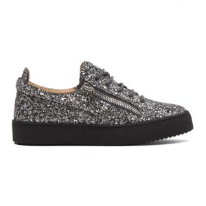 Giuseppe Zanotti Silver Glitter May London Sneaker (RU00007-85956)