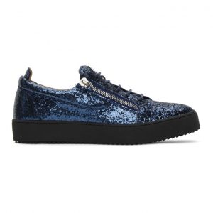 Giuseppe Zanotti Blue Glitter May London Sneakers (RU00007-85955)