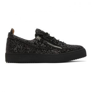 Giuseppe Zanotti Black Glitter May London Sneakers (RU00007-85954)