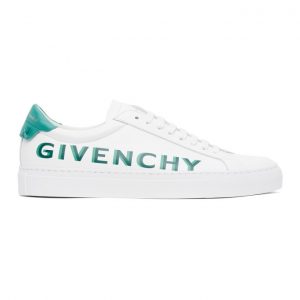 Givenchy White and Green Urban Knots Sneaker (BH0002H0N9)