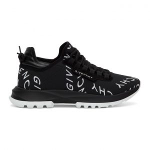 Givenchy Black Refracted Logo Spectre Runner Sneakers (BH003AH0PT)