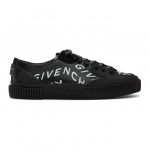 Givenchy Black Refracted Logo Tennis Sneakers (BH001TH0P1)