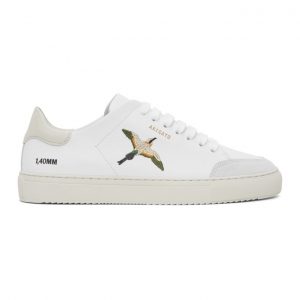 Axel Arigato SSENSE Exclusive White and Pink Birds Clean 90 Sneakers (28628)