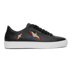 Axel Arigato Black and Red Bird Clean 90 Sneakers (28553)