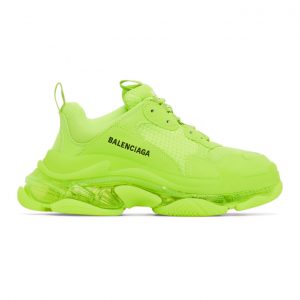 Balenciaga Yellow Triple S Sneakers (544351-W2FF1)