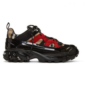 Burberry Black and Beige Arthur Sneakers (8020680)