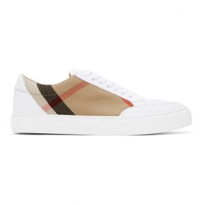 Burberry White New Salmond Sneakers (8024326)