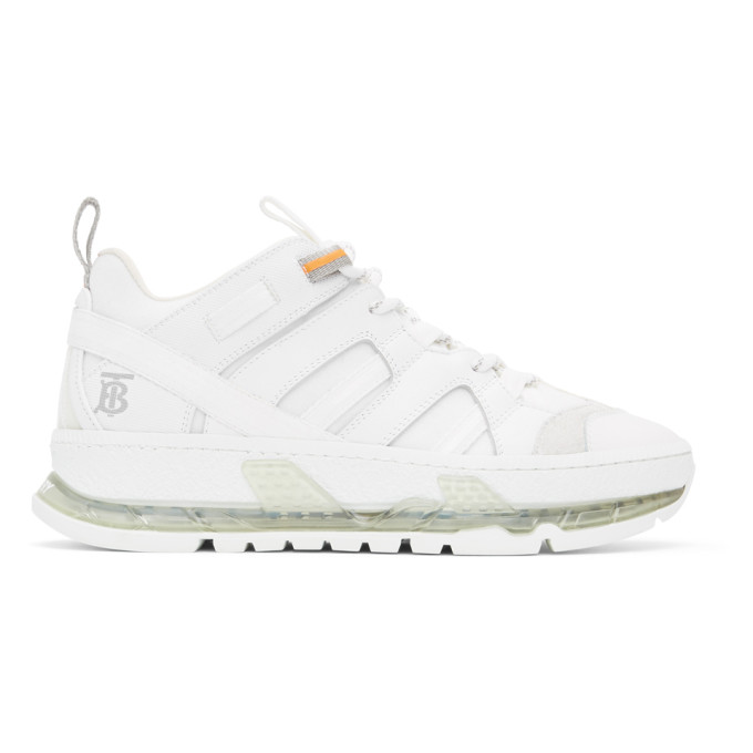 Burberry White Nubuck Union Sneakers (8021011)