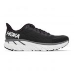 Hoka One One Black and White Clifton 7 Sneakers (1110508 BWHT)
