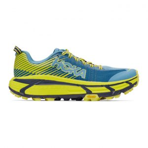 Hoka One One Blue and Yellow EVO Mafate 2 Sneakers (1105591 CCTRS)