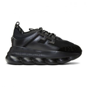 Versace Black Chain Reaction Sneakers (DSU7071E D7CTG)