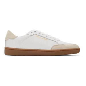 Saint Laurent White Court Classic SL 10 Sneakers (612656 1JZF0)