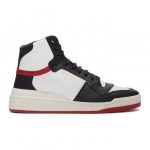 Saint Laurent White and Red SL 24 Sneakers (6106181JZC0)