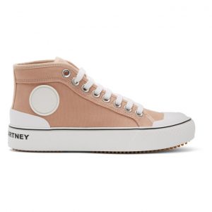 Stella McCartney Pink Canvas High Top Sneakers (800030N0046)