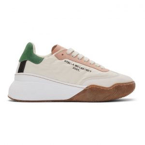 Stella McCartney Off-White Loop Lace-Up Sneakers (800028N0026)