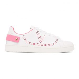 Valentino White Valentino Garavani VLogo Backnet Sneakers (UW2S0M20DYH)
