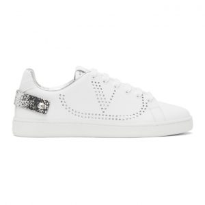 Valentino White Valentino Garavani VLogo Backnet Sneakers (UW2S0M20MDS)