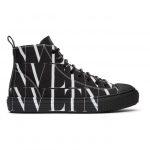Valentino Black and White Valentino Garavani VLTN High-Top Sneakers (UY2S0D51JKY)
