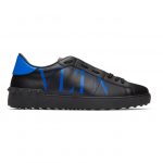 Valentino Black and Blue Valentino Garavani VLTN Open Sneakers (UY2S0830NHN)