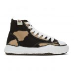 Miharayasuhiro Black and Beige OG Sole High-Top Sneakers (A05FW729)