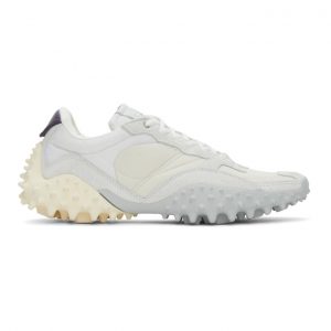 Eytys Off-White and Grey Suede Fugu Sneakers (FUSW)