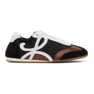 Loewe Black and Brown Ballet Runner Sneakers (L815282X16)