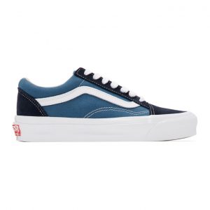 Vans Blue and Navy OG Old Skool LX Sneakers (VN0A4P3X5OC)