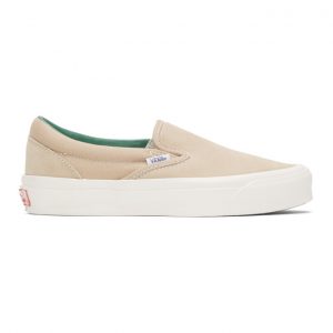 Vans Beige Suede OG Classic Slip-On Sneaker (VN0A45JK20D)