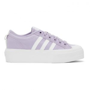 adidas Originals Purple Nizza Platform Sneakers (FV5455)