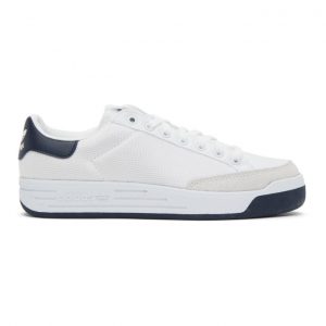 adidas Originals White and Navy Rod Laver Sneakers (G99864)