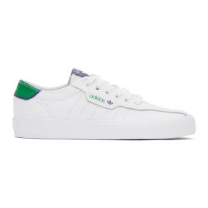 adidas Originals White and Green Love Set Super Sneakers (FV9711)