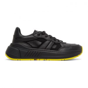 Bottega Veneta Black and Yellow Speedster Sneakers (565646 VJE21)