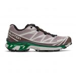 Salomon Purple and Green XT-6 Advanced Sneakers (412631)