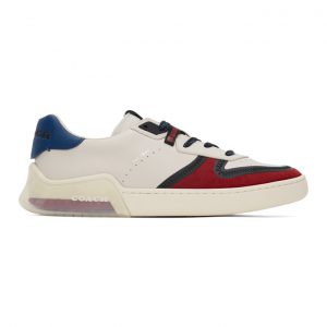 Coach 1941 Beige Colorblock Citysole Court Sneakers (G5014)